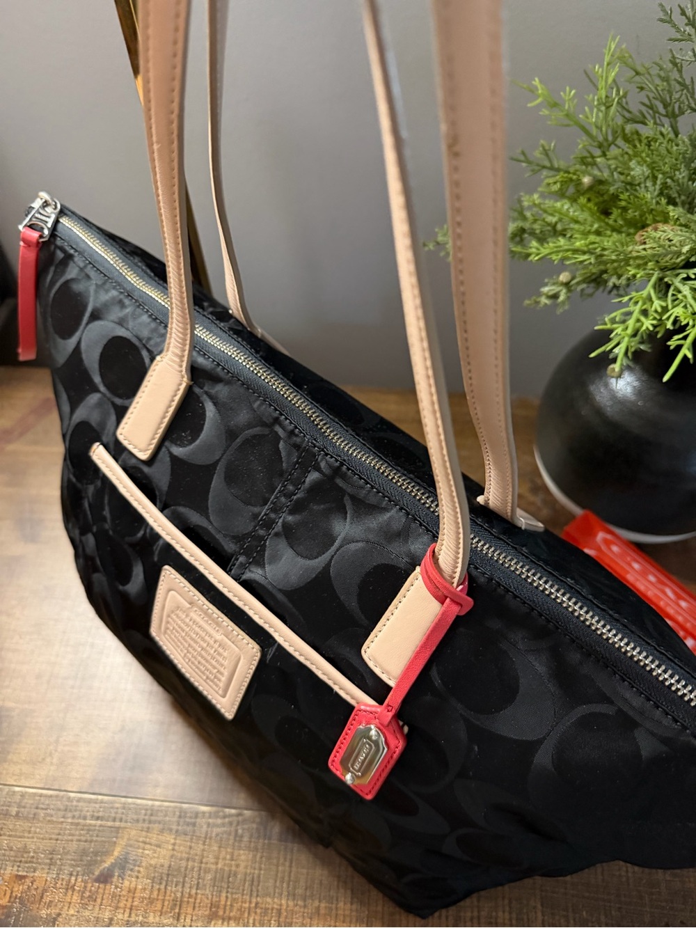 Coach Nylon Signature Tote & Crossbody Bag - Picture 3 of 16